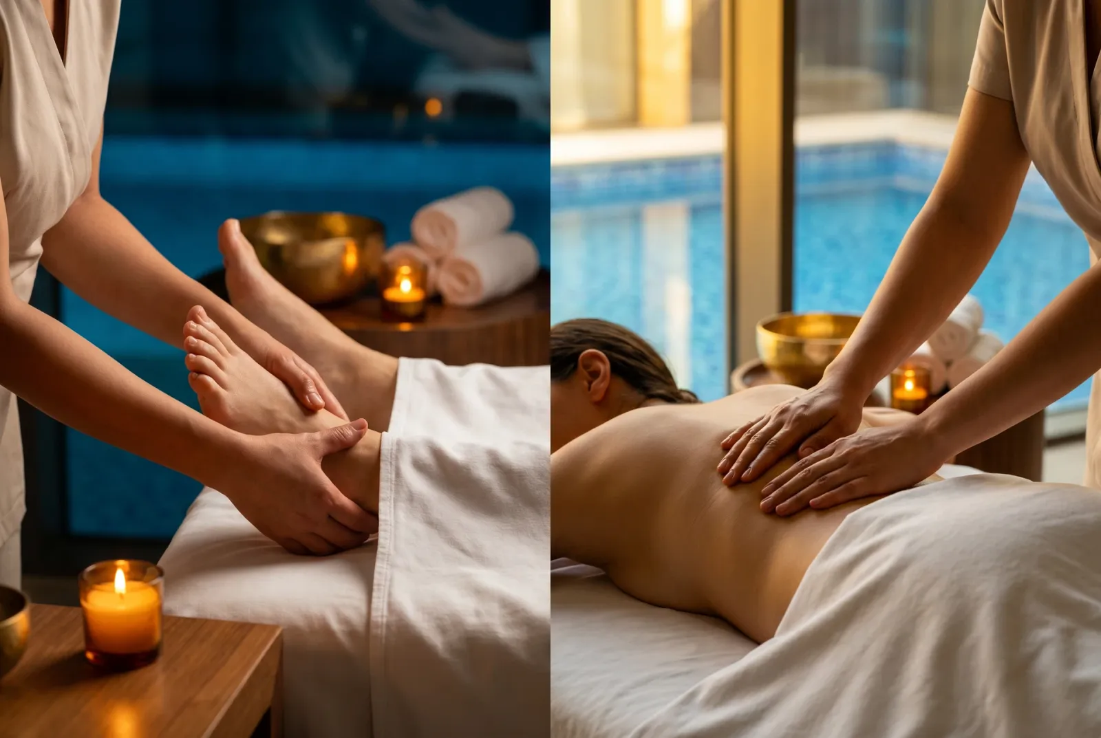 Foot and back massage