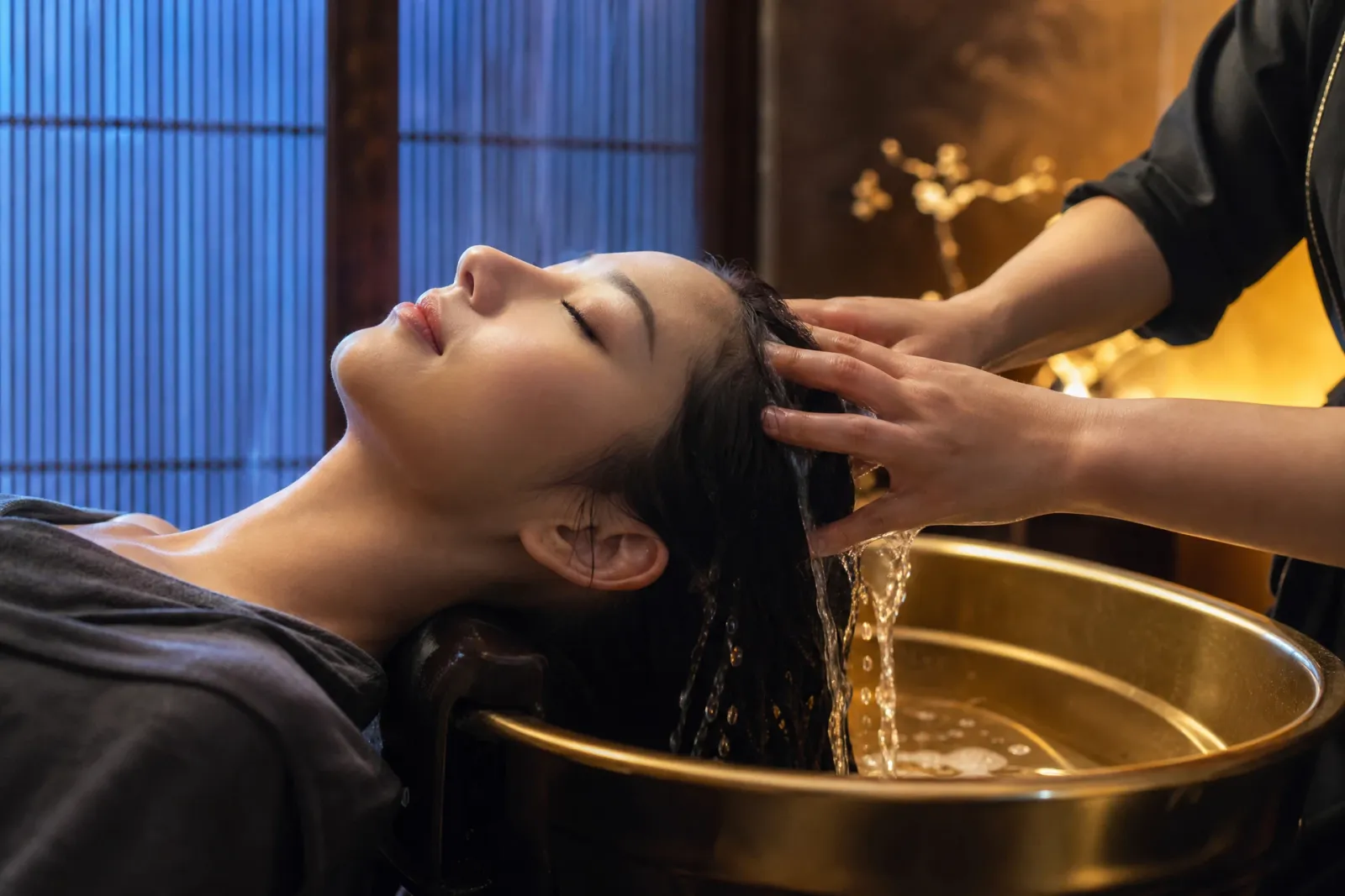 Head spa treatment